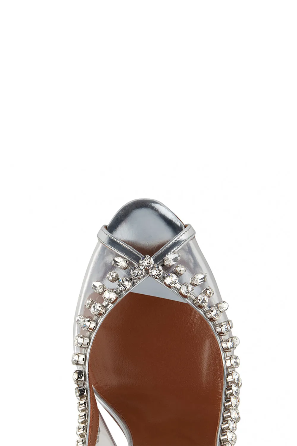 Wedding Shoes Peep Toe Stiletto Heel With Rhinestone Ankle Strap sold by KissProm product image thumbnail 4