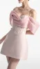 Tanith | Pink - A Line Off The Shoulder Corset Short Homecoming Dresses sold by KissProm