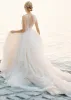 Illusion Lace V-Neck Appliqued Sleeveless V-Back Tulle Wedding Dress sold by KissProm