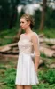 Sweetheart Long Sleeve Chiffon Tulle Lace Satin Dress With Illusion sold by KissProm