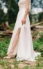 Sweetheart Long Sleeve Chiffon Tulle Lace Satin Dress With Illusion sold by KissProm