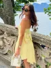 Dali | Yellow - Strapless Sheath Satin Short Cocktail Dresses With Bow sold by KissProm