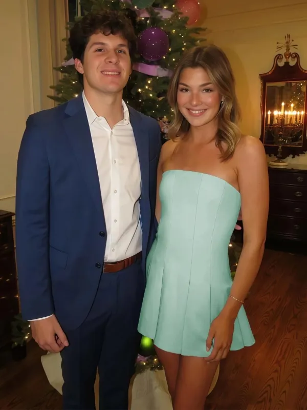 Hydrangea | Mint Green - Strapless Satin Pleated A-line Short Homecoming Dress sold by KissProm