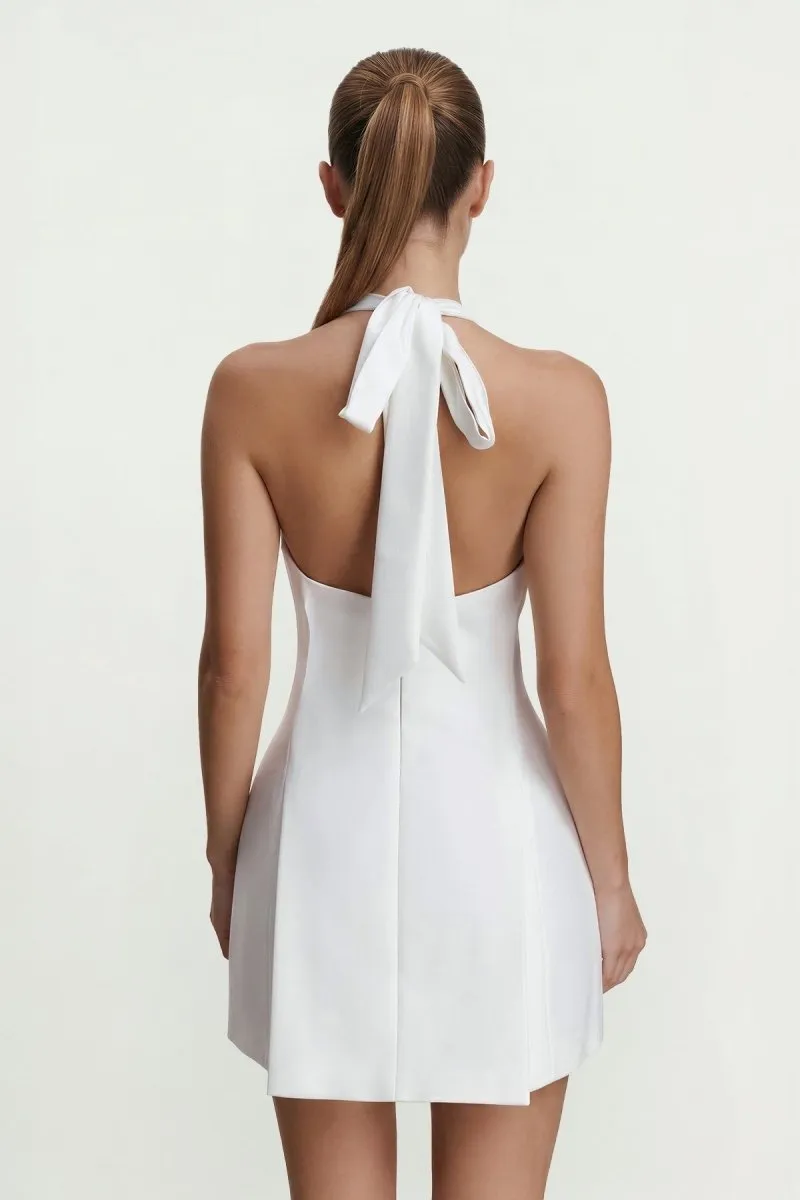 Halter A-Line Graduation Dress With Bow sold by KissProm product image thumbnail 2