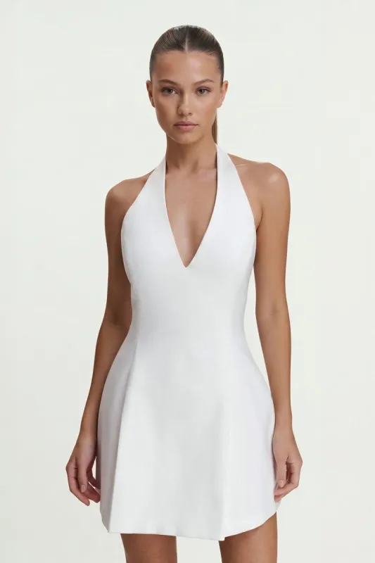 Halter A-Line Graduation Dress With Bow made by KissProm