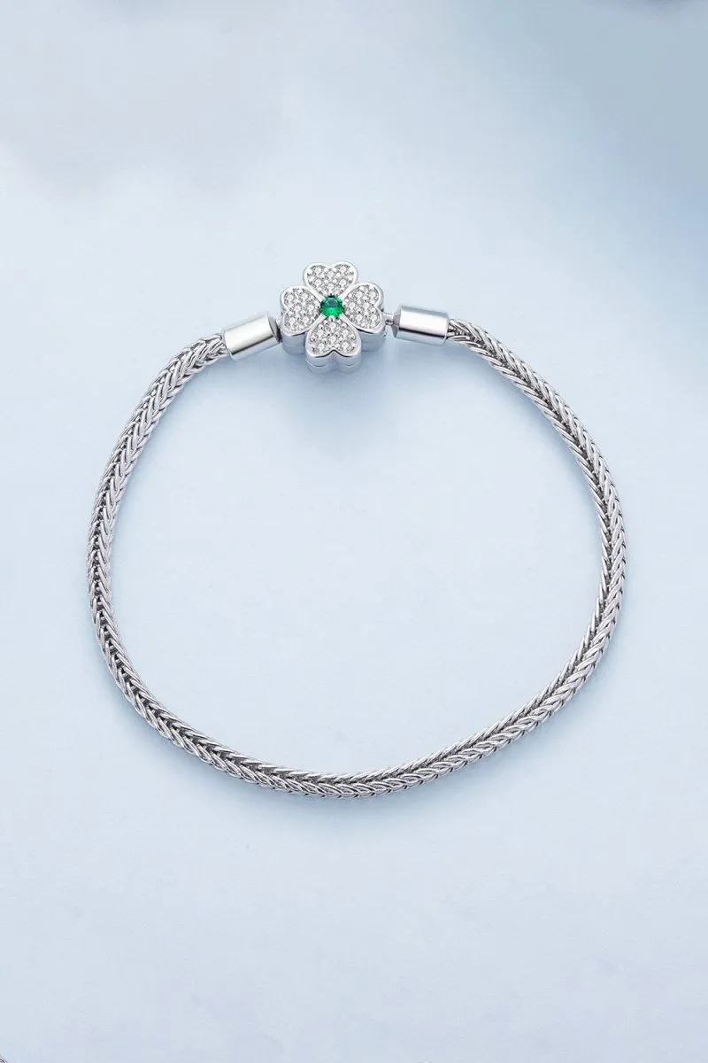 Lucky Four Leaf Clover Bracelet sold by KissProm product image thumbnail 3