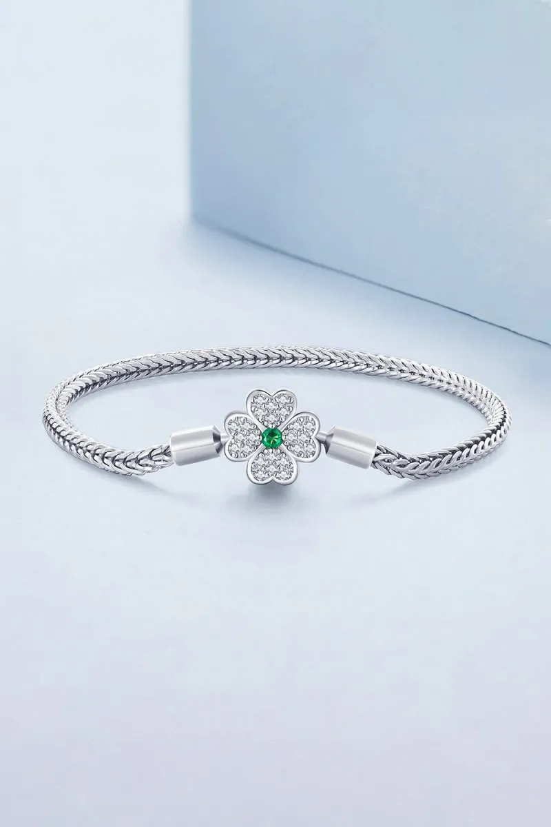 Lucky Four Leaf Clover Bracelet sold by KissProm product image thumbnail 4