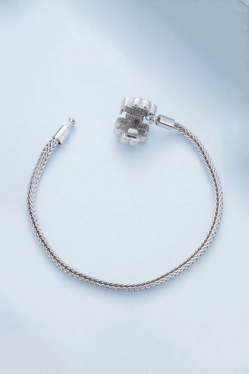 Lucky Four Leaf Clover Bracelet sold by KissProm product image thumbnail 2