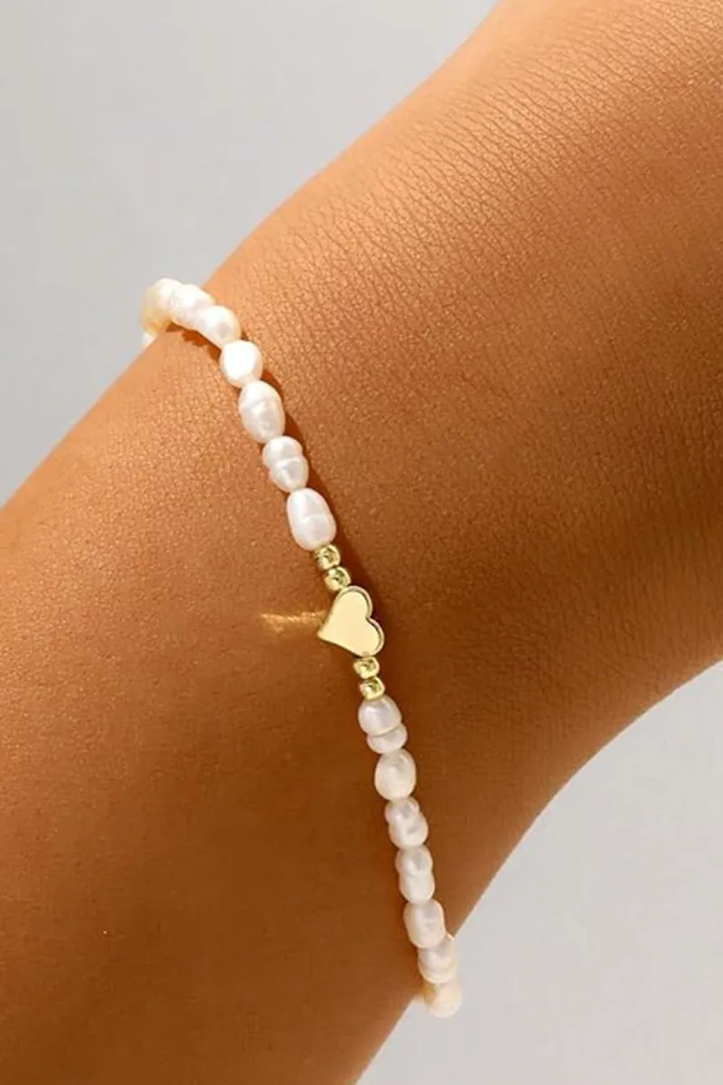 Adjustable Gold Faux Pearl Bracelets sold by KissProm product image thumbnail 4