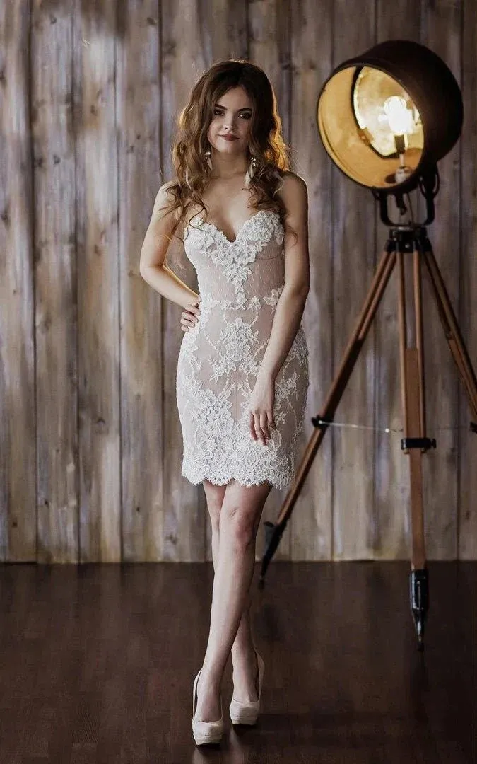 Detachable Floral Princess A-Line Boho Lace Wedding Dress Elegant Chic Sweetheart Court Train Ball Gown sold by KissProm product image thumbnail 4