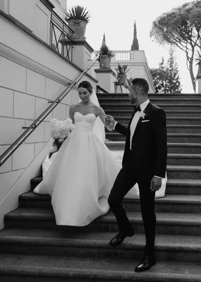 Ball Gown Sweetheart Satin Wedding Dresses sold by KissProm product image thumbnail 2