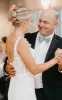 Simple White Sheath Modern Upper Body Applique Sweep Train Wedding Dresses sold by KissProm