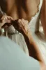 Boho V-Neck Lace Tulle Wedding Dress sold by KissProm