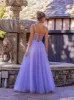 Spaghetti Straps Corset Floor Length Tulle Prom Dress sold by KissProm