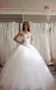 Sweetheart Sleeveless Tulle Ball Gown Wedding Dress with Corset Bodice and Rhinestones sold by KissProm