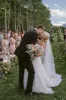 Attractive A-Line Off the Shoulder Tulle Wedding Dresses sold by KissProm