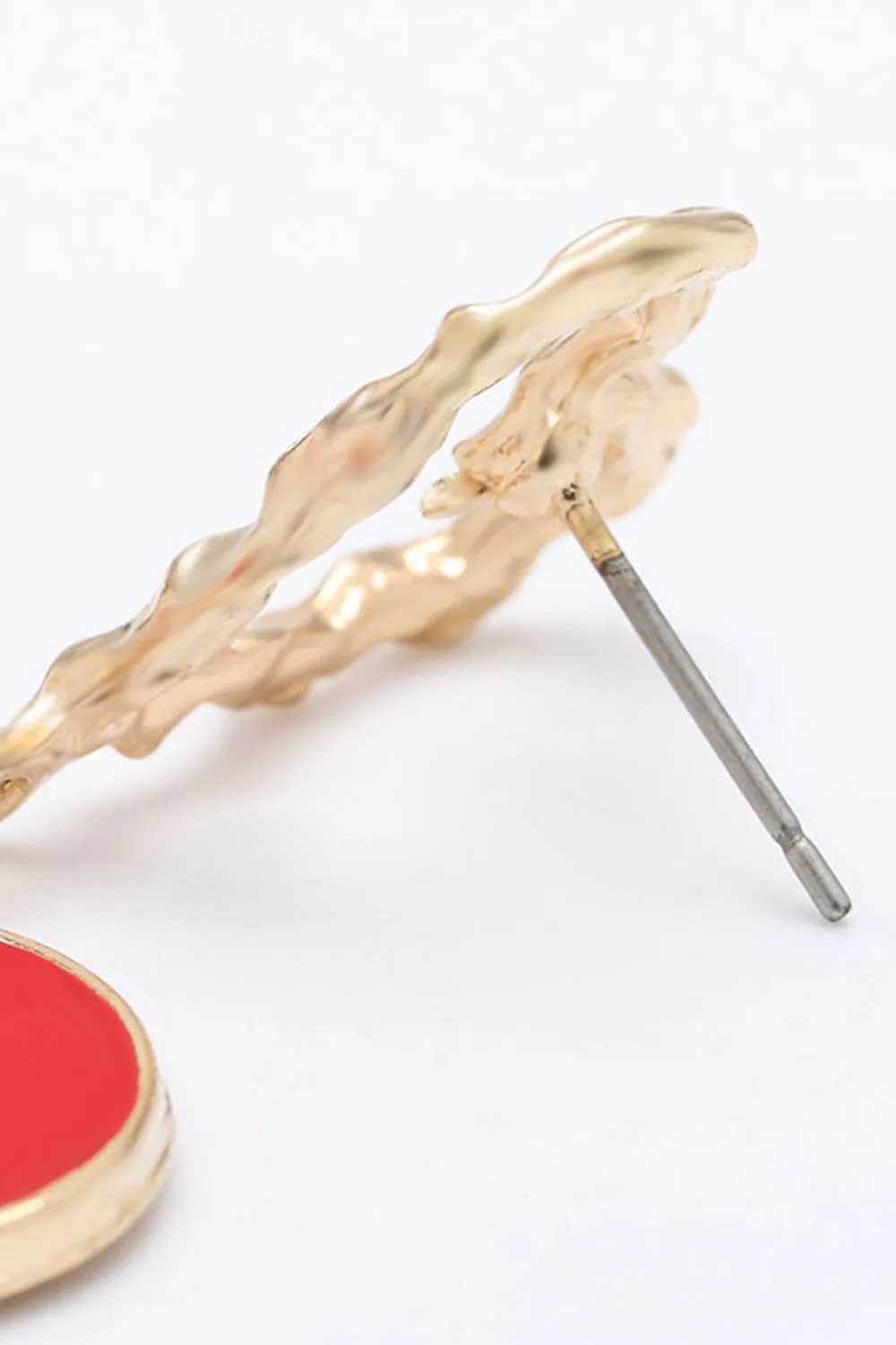 Red Heart Earrings sold by KissProm product image thumbnail 3