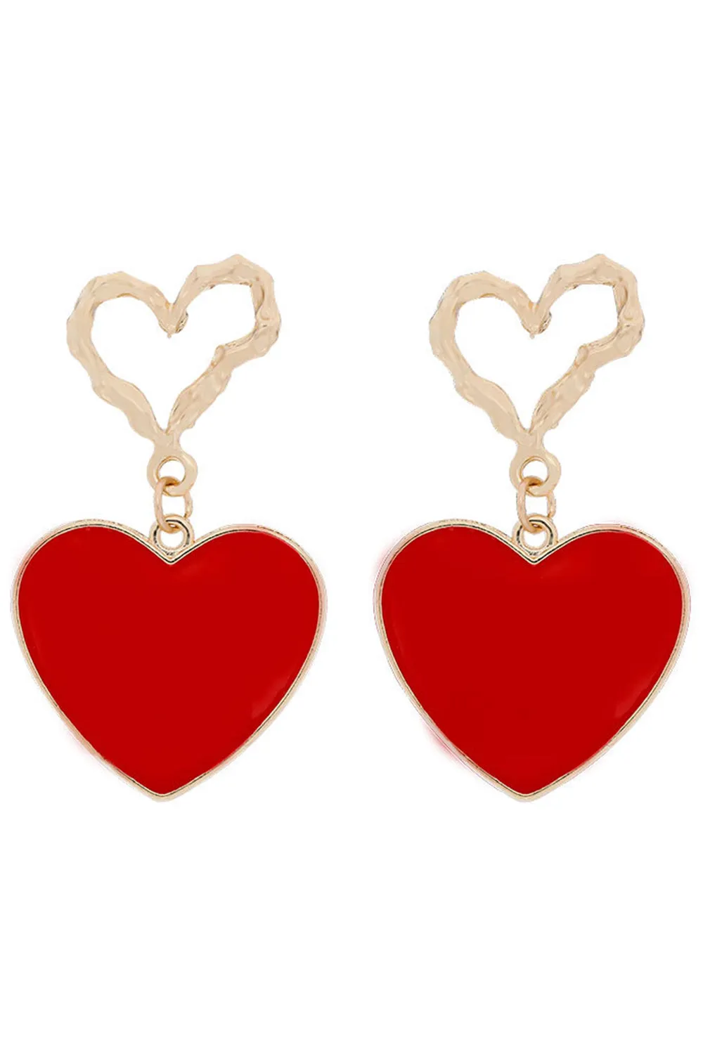 Red Heart Earrings sold by KissProm