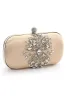 Beige Rhinestones Square Party Handbag sold by KissProm