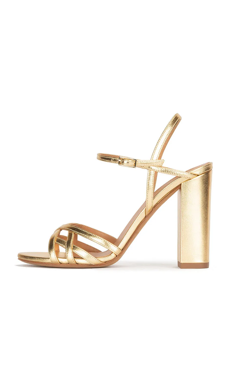 Party Peep Toe Chunky Heel Evening Shoes With Buckle Ankle Strap sold by KissProm product image thumbnail 3