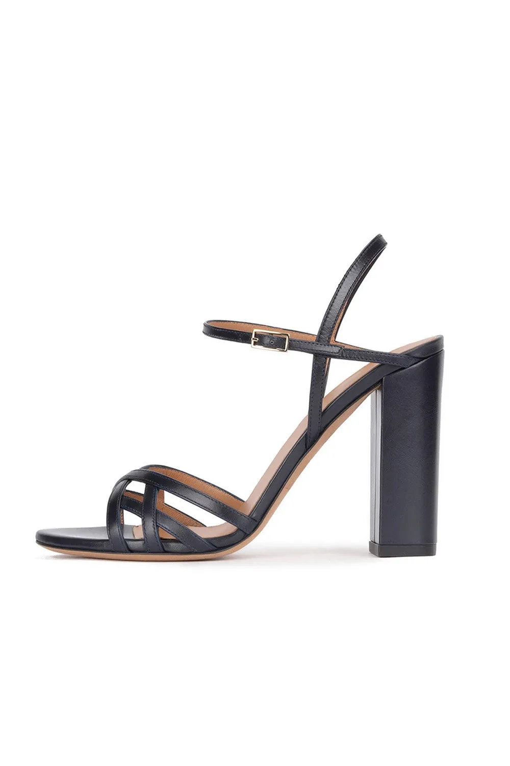 Party Peep Toe Chunky Heel Evening Shoes With Buckle Ankle Strap sold by KissProm product image thumbnail 2