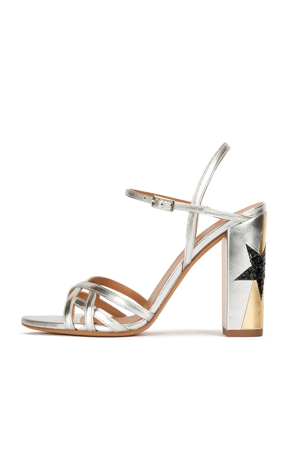 Party Peep Toe Chunky Heel Evening Shoes With Buckle Ankle Strap sold by KissProm product image thumbnail 4