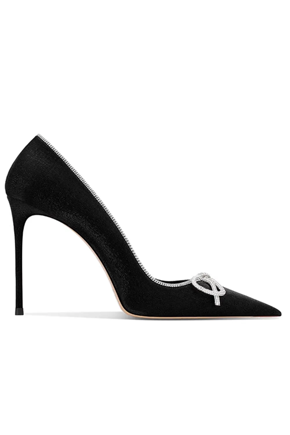 Elegant Stiletto Heel Bow Mid Heel Pumps sold by KissProm