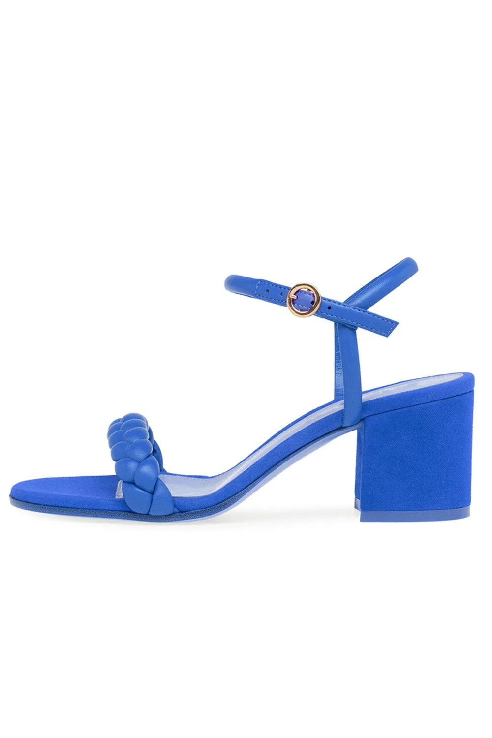 Party Peep Toe Chunky Heel Evening Shoes With Buckle Braided Strap sold by KissProm product image thumbnail 4