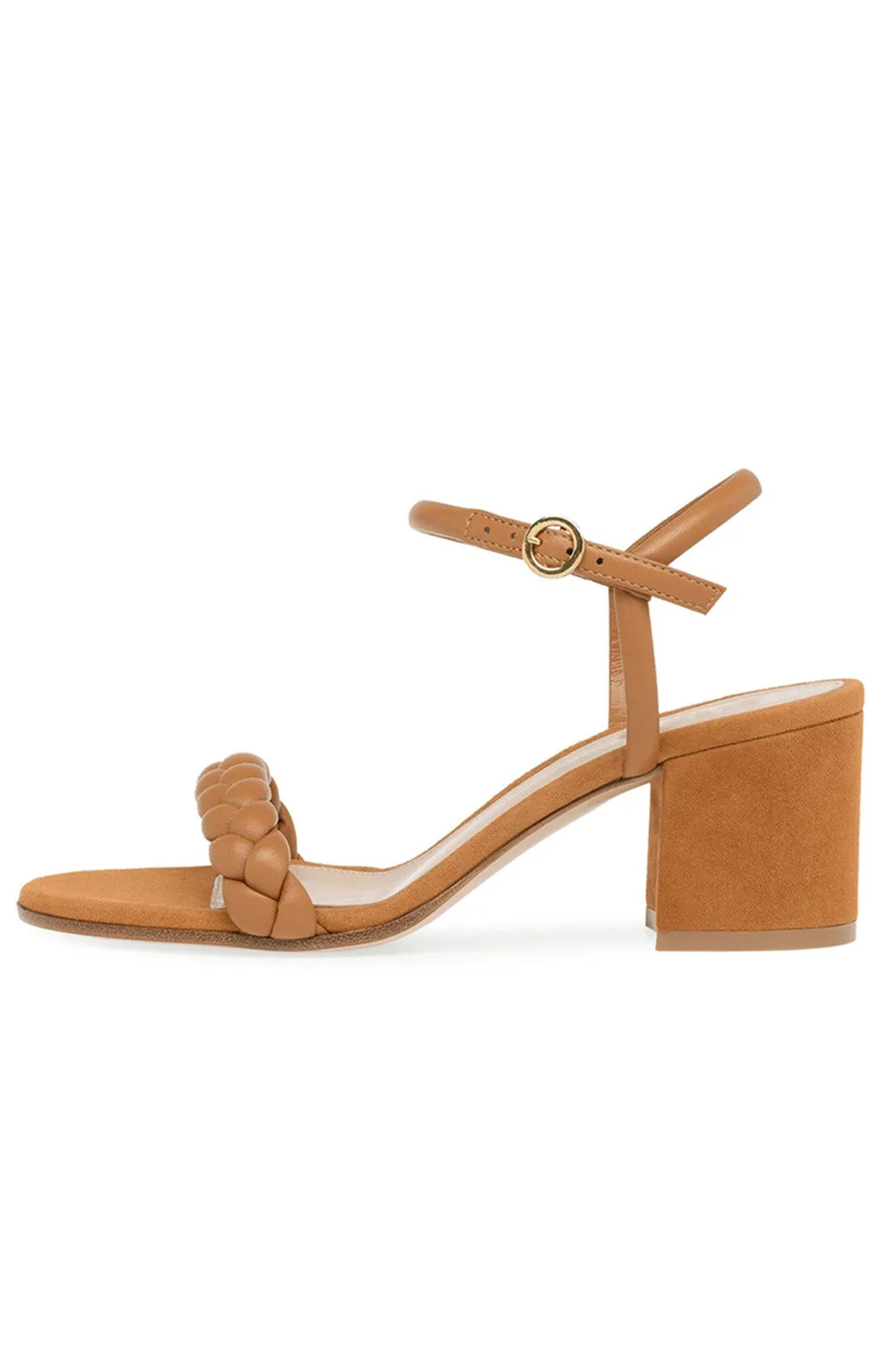 Party Peep Toe Chunky Heel Evening Shoes With Buckle Braided Strap sold by KissProm product image thumbnail 3