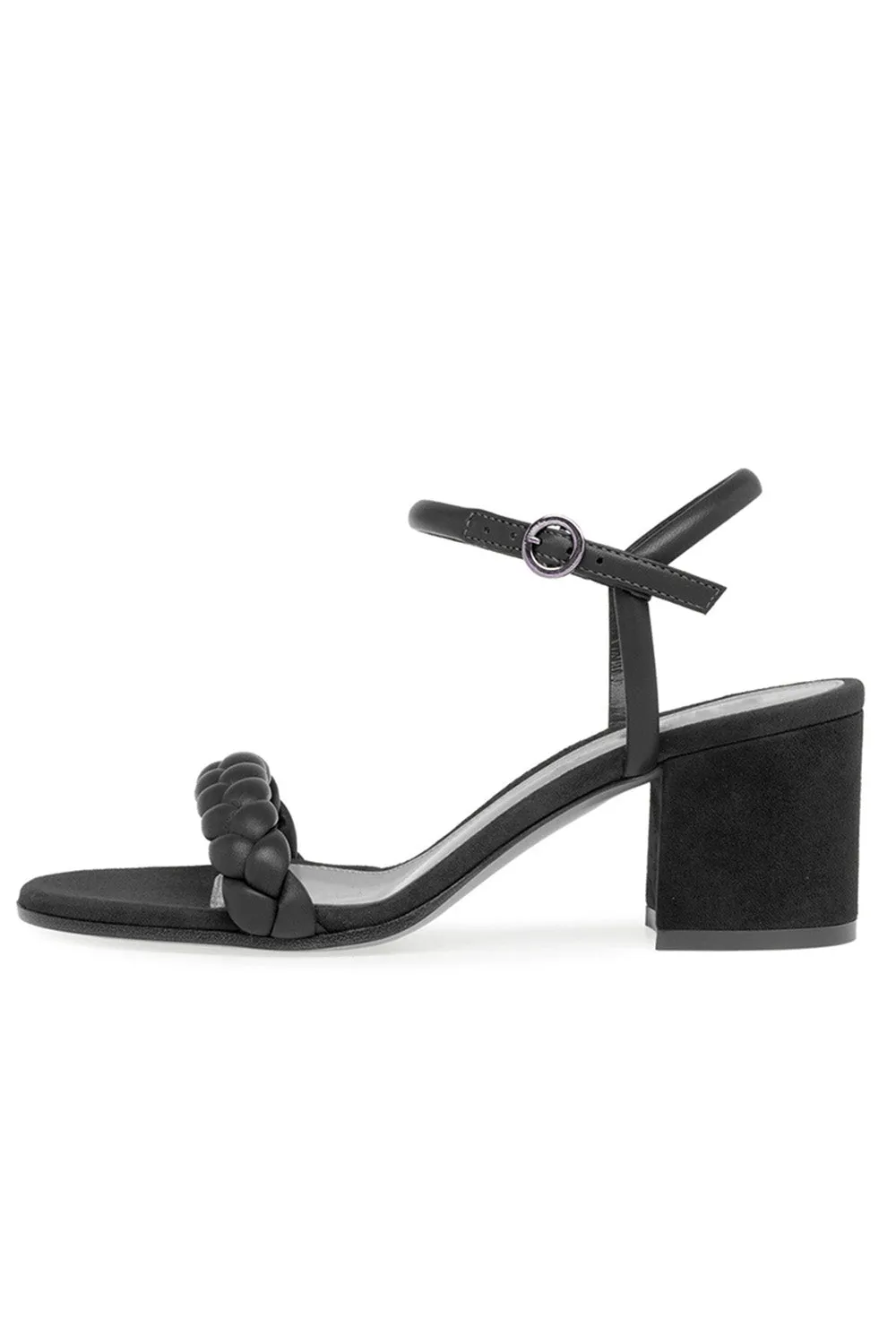 Party Peep Toe Chunky Heel Evening Shoes With Buckle Braided Strap sold by KissProm product image thumbnail 2