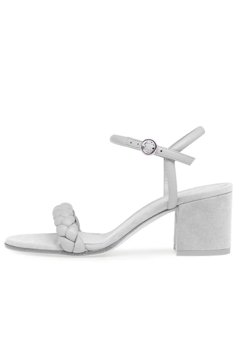 Party Peep Toe Chunky Heel Evening Shoes With Buckle Braided Strap sold by KissProm