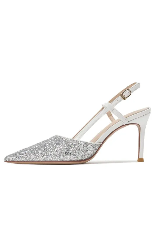 Stiletto High Heels with One Buckle and Toe Cap sold by KissProm