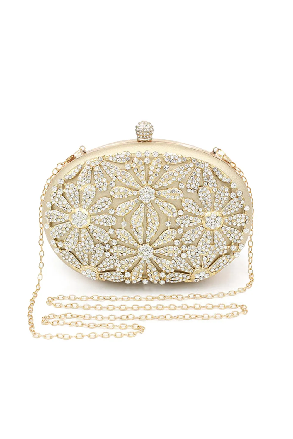 Gold Closure Beaded Clutch Bag sold by KissProm product image thumbnail 3