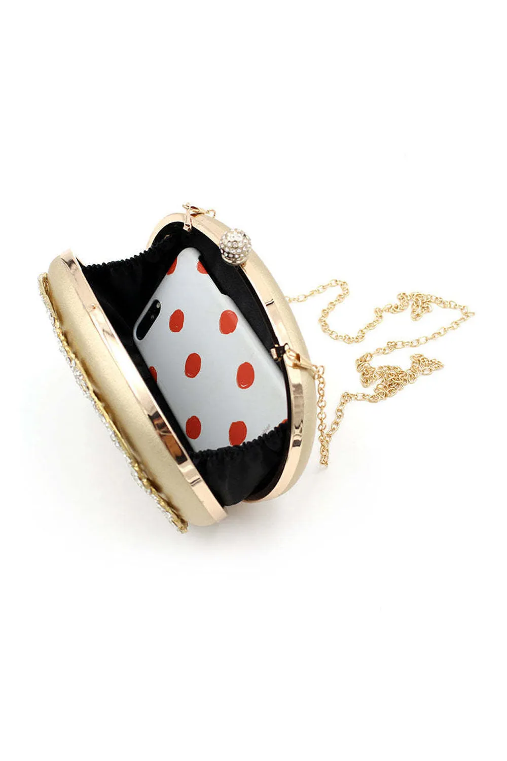 Gold Closure Beaded Clutch Bag sold by KissProm product image thumbnail 2