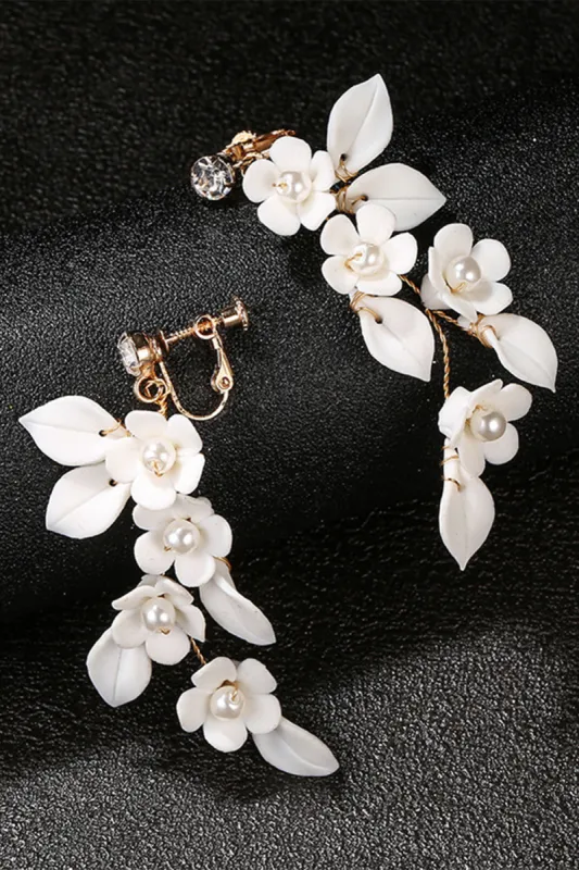 Flower Golden Earrings sold by KissProm
