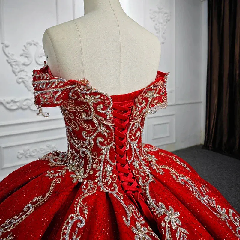 Stylish Embroidery Ball Gown Sweetheart Sleeveless Quinceanera Prom Dresses sold by KissProm product image thumbnail 5