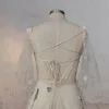 Diva | A-Line V Neck Sleeveless Floral Enchantment Boho Wedding Dress sold by KissProm