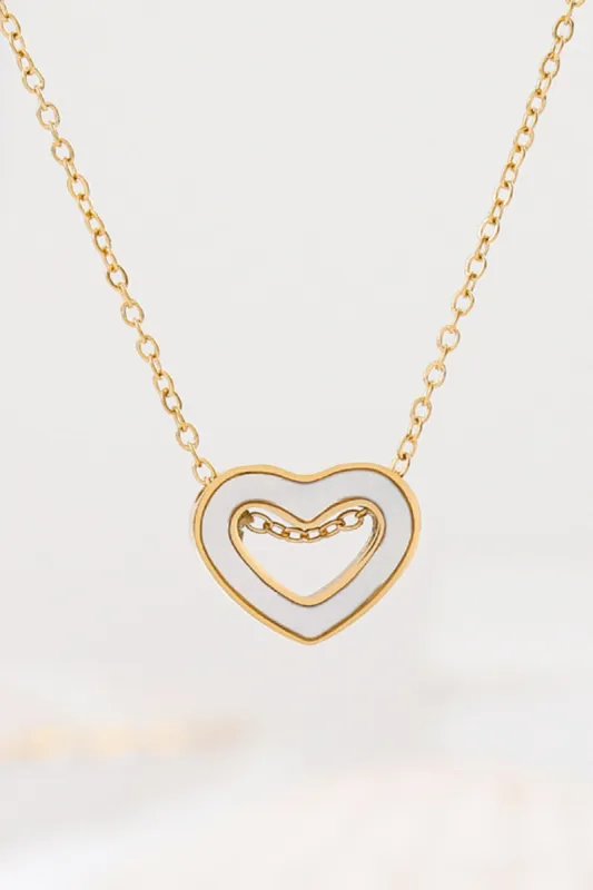 Golden Heart Necklace sold by KissProm