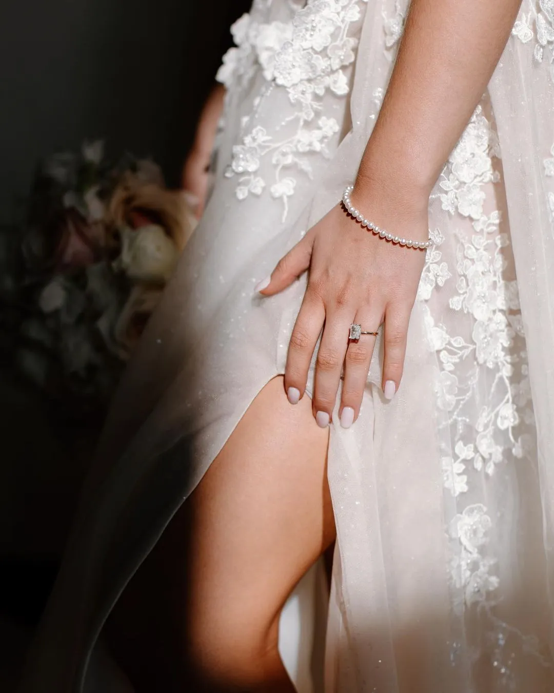 Fairy A Line Sweetheart Tulle Wedding Dresses with Appliques sold by KissProm product image thumbnail 3