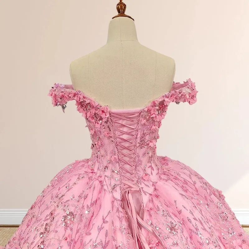 Iraiz | Luxury A Line Appliques Off the Shoulder Sweet Quinceanera Dresses with Beading sold by KissProm product image thumbnail 5