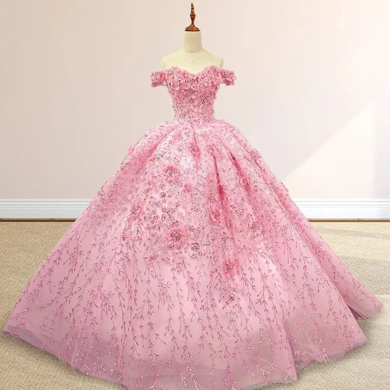 Iraiz | Luxury A Line Appliques Off the Shoulder Sweet Quinceanera Dresses with Beading sold by KissProm product image thumbnail 2