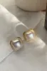 Vintage Square Pearl Earrings sold by KissProm