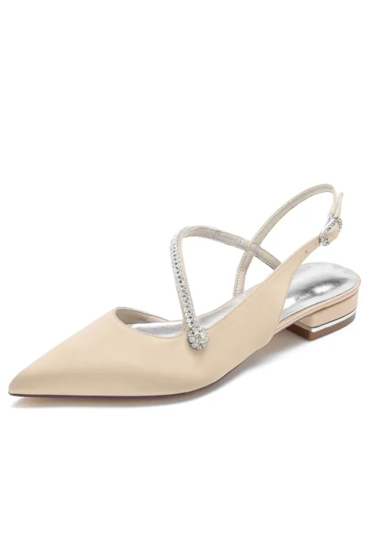 Double Straps Crystal Pointed Toe Mules sold by KissProm