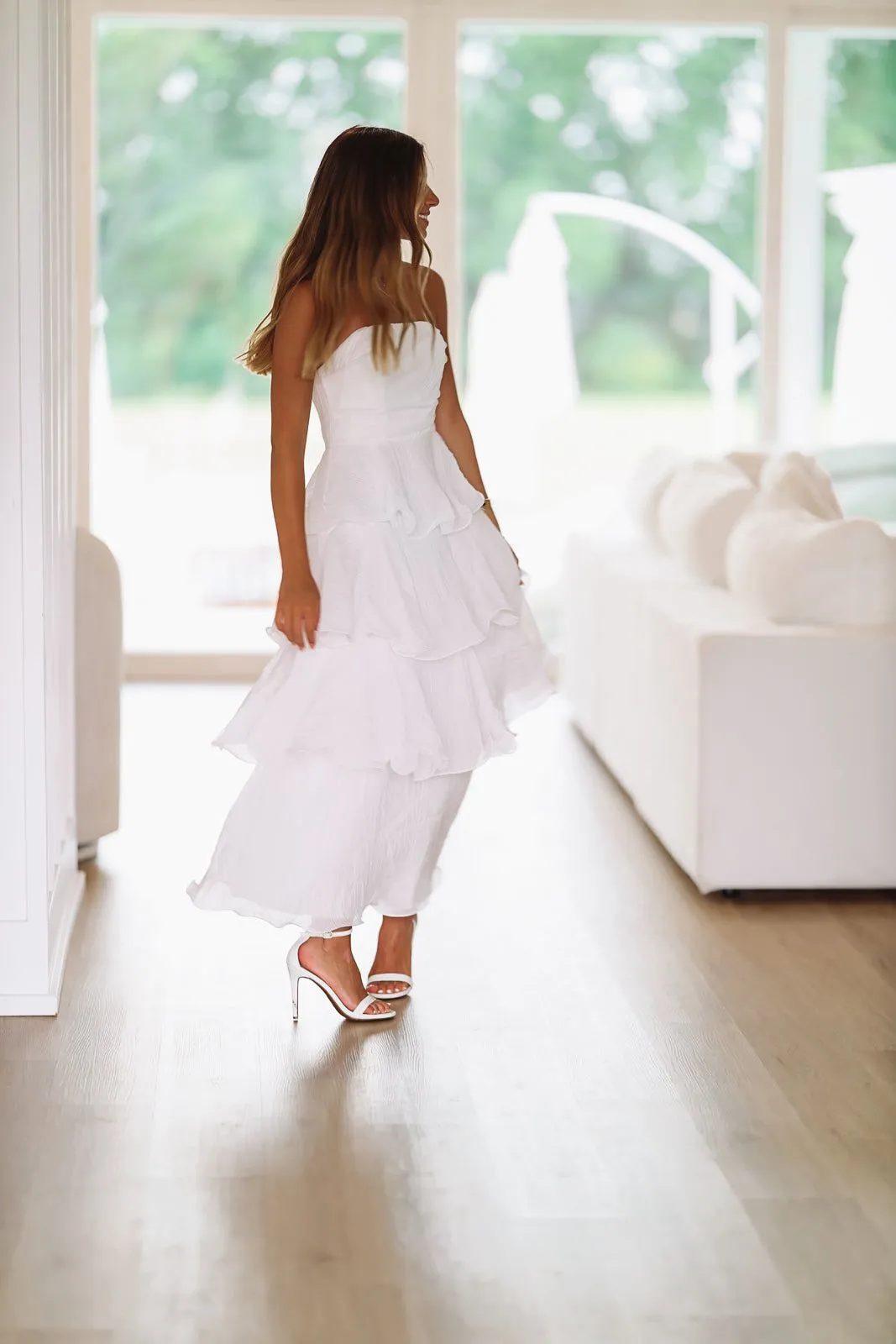 Ruffles of Love Maxi Dress - White sold by Hazel & Olive product image thumbnail 2