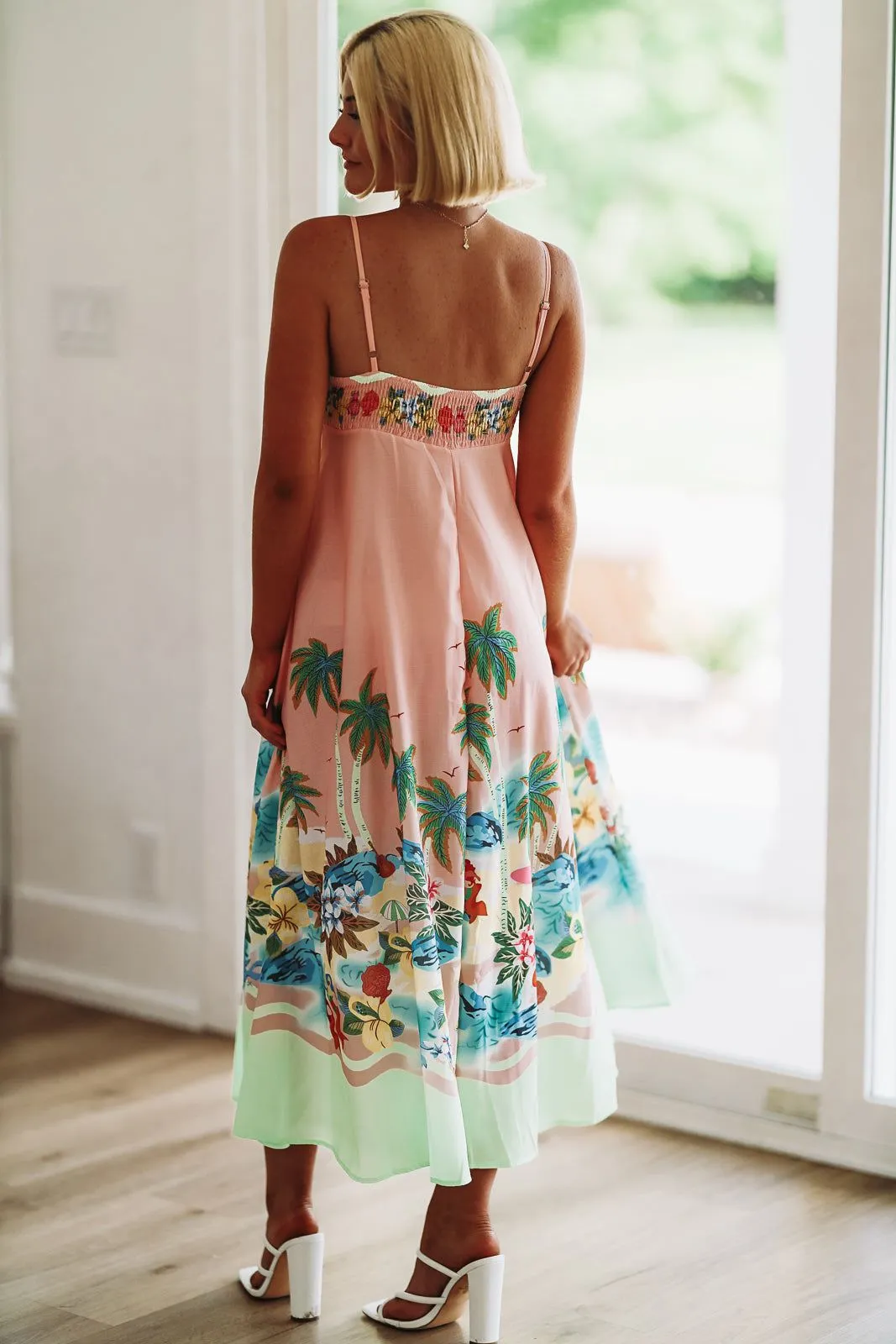 Tropical Vibes Maxi Dress - Pink sold by Hazel & Olive product image thumbnail 4