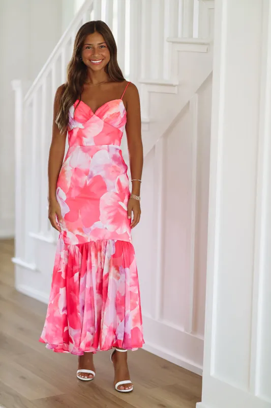 My Only Wish Maxi Dress - Pink and Purple sold by Hazel & Olive