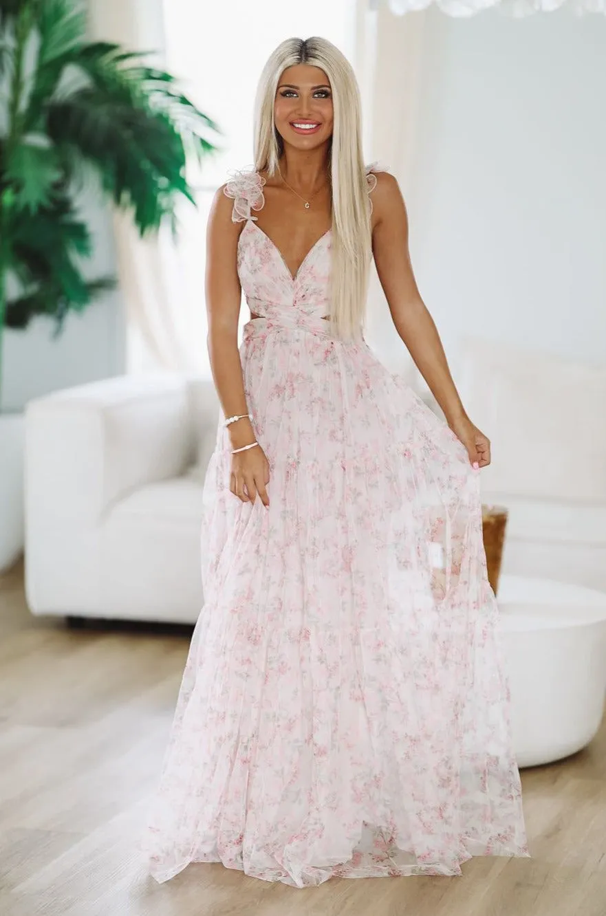 Keeper of My Heart Maxi Gown - Blush Pink sold by Hazel & Olive
