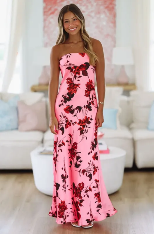 Different Level Maxi Dress - Pink sold by Hazel & Olive