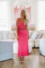 Just For You Midi Dress - Magenta sold by Hazel & Olive