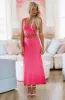 Just For You Midi Dress - Magenta sold by Hazel & Olive